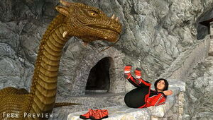 Vore Chinese Dragon Eats Tourist Feet First